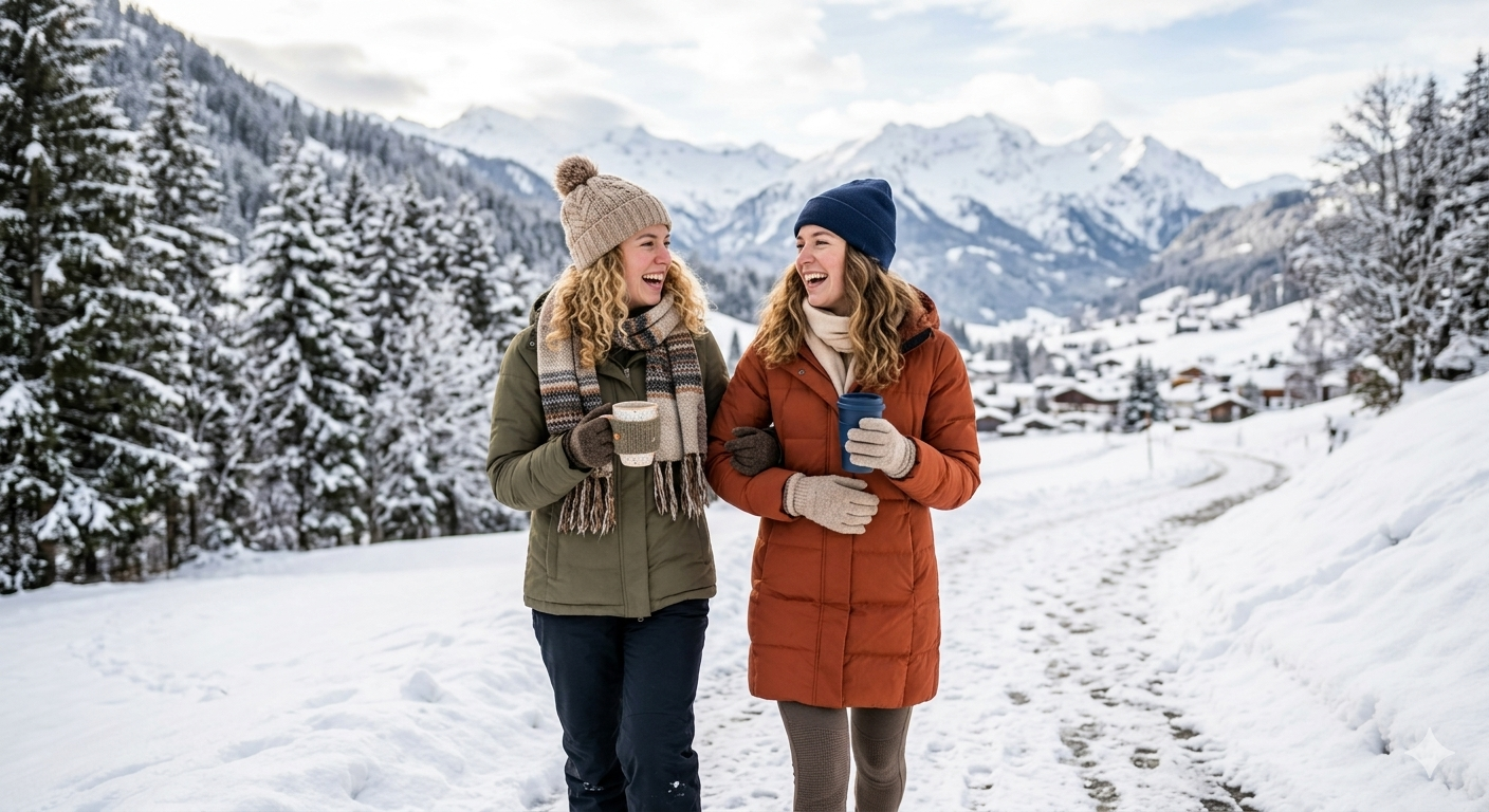 Wintertime family photo example